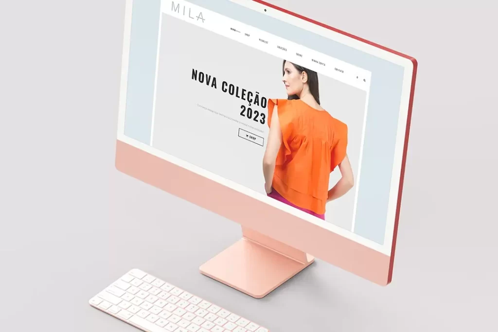Criação de website e loja virtual para a confecção Mila Franchin